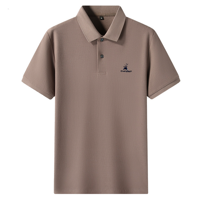 Heavyweight Pure Cotton Designer Hoodie Polo Shirt For Men Summer Pique Cotton Short Sleeve T-shirt Breathable Loose Trendy Designer Shirt Tee With Sl