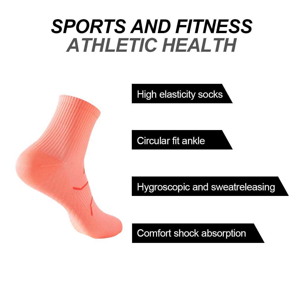 Pro Breathable Racing Bike Socks Outdoor Sports Compression Socks Breathable Mens And Womens Sports Running Basketball SocksW251011