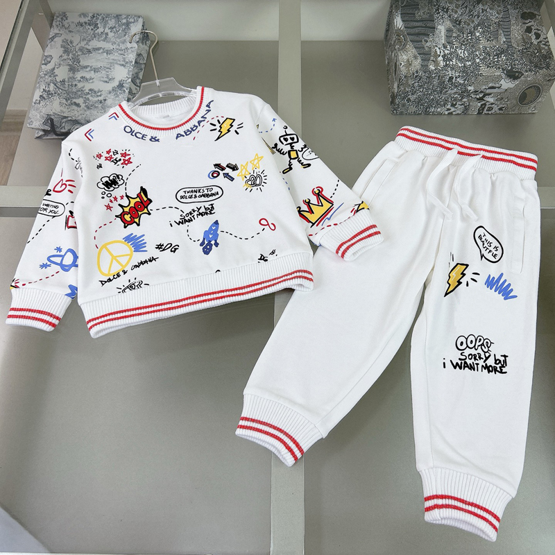 2026 Brand Kids Hoodie Autumn Spring Casual Sweater Clothing Sets-Ideal Both Baby Boys Girls 2pcs Comfortable Sweatshirts Sports Versatile 001