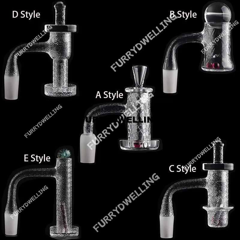 Sandblasted Halo Weld/Non Full Weld Auto Spinner/Control Tower Terp Dwe74 Slurpers Quartz Banger Beveled Edge Evan Shore For Dab Rigs Glass Pipe Heady Bong