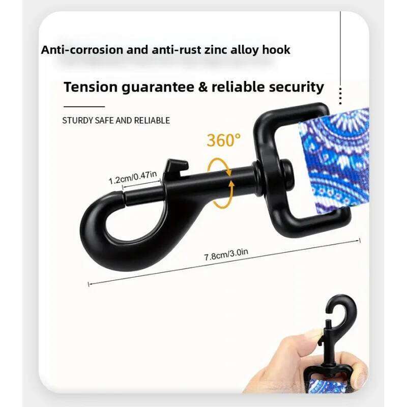 Hands Free Leash with Zipper Pouch, Dual Padded Handles Durable Bungee for Walking, Jogging and Running Your Dog