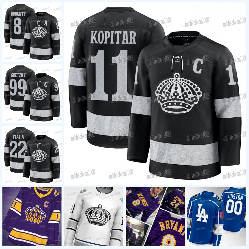 Anze Kopitar LosAngeleKings 2025-26 Crown Third Jersey Alex Turcotte Drew Doughty Phillip Danault Kevin Fiala Trevor Moore Quinton Byfield Adrian Kempe WOMEN YOUTH