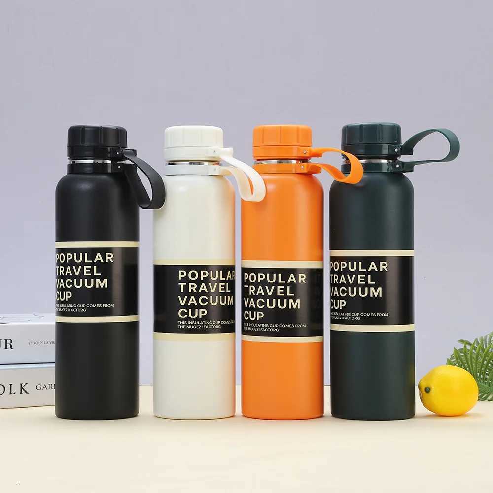 650ML 850ML 1100ML Thermos Double Stainless Steel Sport Vacuum Flask Outdoor Climbing Fitness Thermal Bottle Tea Insulation Cup C251011 W260226