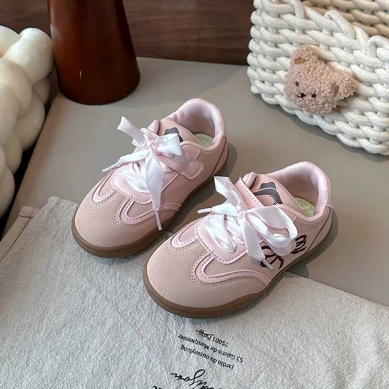 Girls Casual Nonslip Sweet Bows Kids Flat Soft Sole Cfort 2025 New Fashion Children Princess Shoes Ribbon Sports Y251011 XJ260303