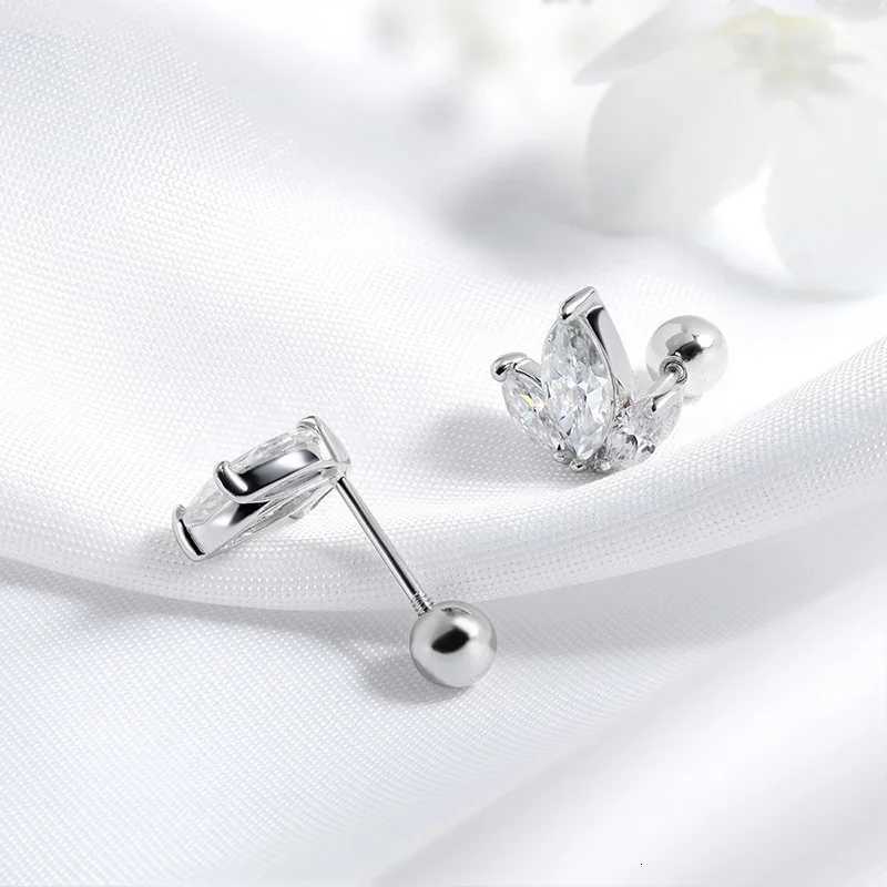 Smyoue Marquise Cut 3 Gems All Moissanite Stud Earrings for Wen Sparkling Jewelry Lab Diamond Pure 925 Sterling Silver Earring X251011
