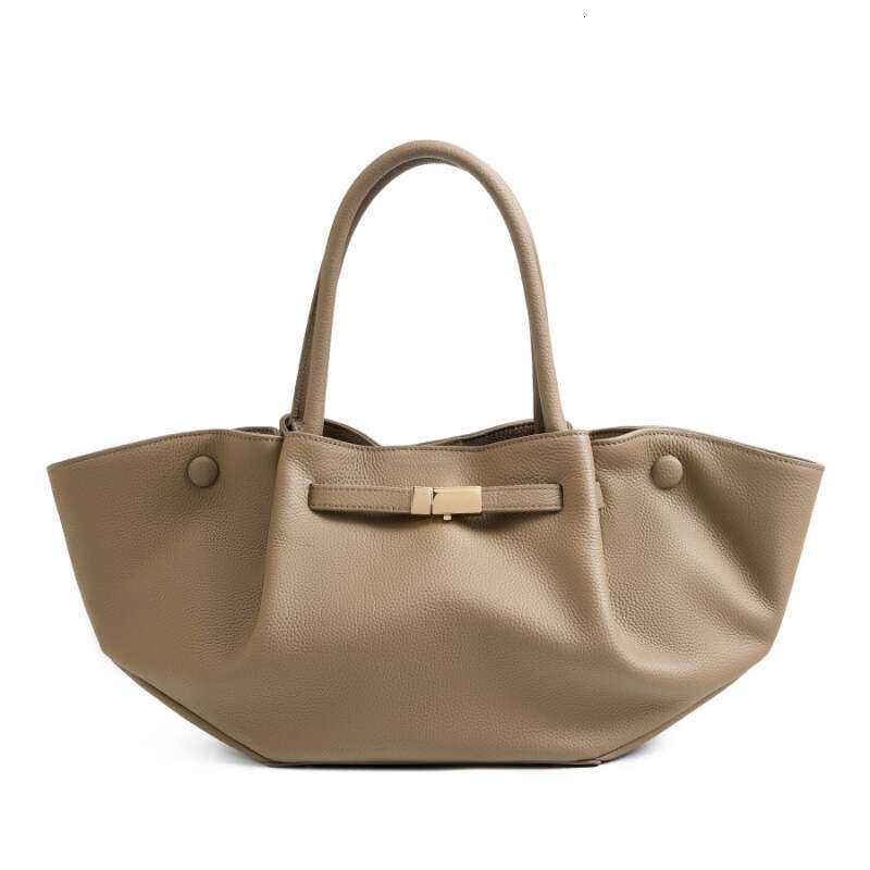 Luxury bag Genuine Leather Fashion Simple Large Capacity Tote Niche Solid Color Wing Commuter Versatile Dumpling Bag Bags