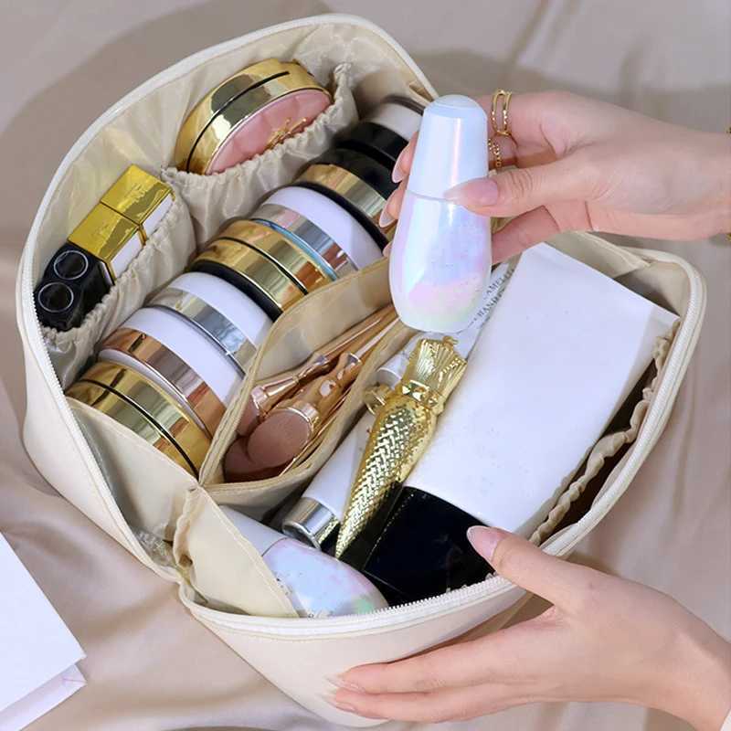 Makeup Organizer Fem Toiletry Kit Bag Make Up Case Storage Pouch PU Lady Box Cosmetic Bag Organizer Bag For Travel Zip D251011