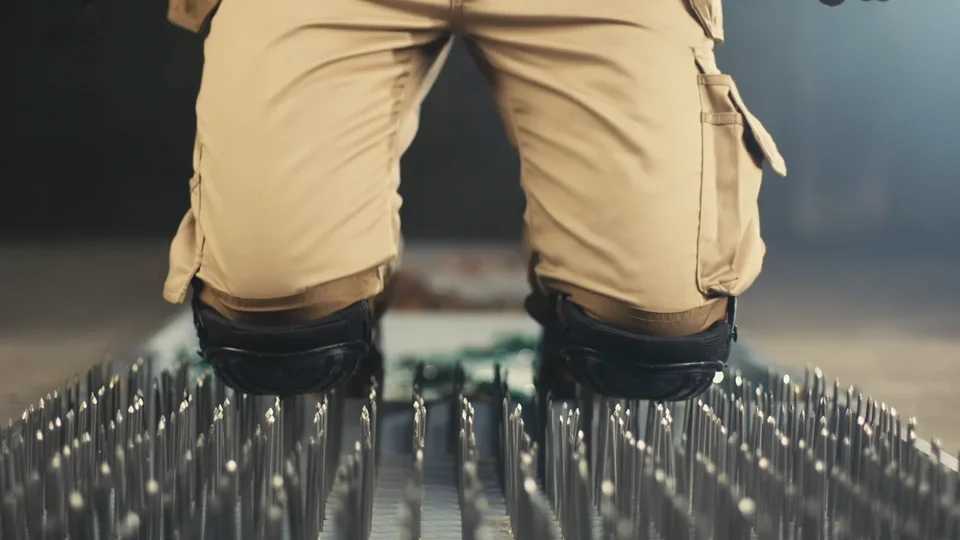 Professional Knee Pads for Work Gardening Construction Double Straps and Adjustable ClipsIndustrial Heavy Duty Tactical C251011