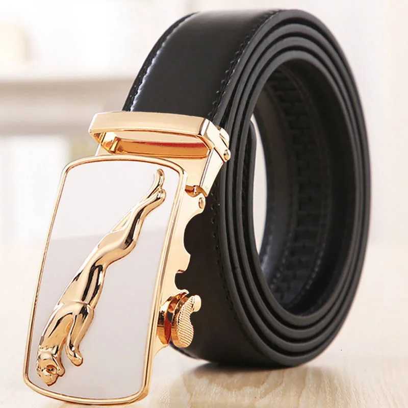 Mens Genuine Leather Belt Automatic Buckle Women Strap Fashion Versatile Younth Female Male White Black Red Pants Belts Z251011