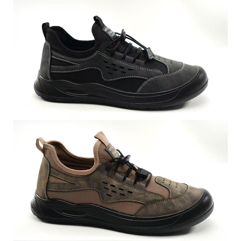 Breathable Mens Casual Hiking Shoes - Non-Smelling Mesh Footwear with Comfort Soft Sole
