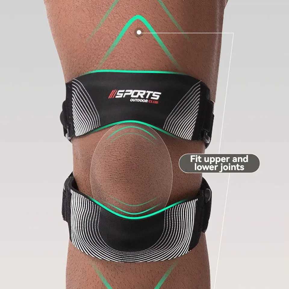 1Pcs Patella Knee Brace Adjustable Orthopedic Compression Patellar Tendon Support Strap Pro Meniscus Tear Patella Pads Men Women C251011