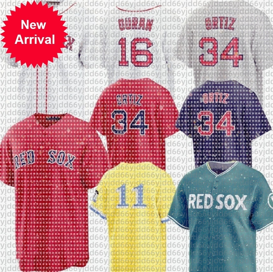 Custom Red Sox Baseball Jersey David Ortiz Alex Bregman Roman Anthony Masataka Yoshida Triston Casas Jarren Duran Ceddanne Rafaela Wong