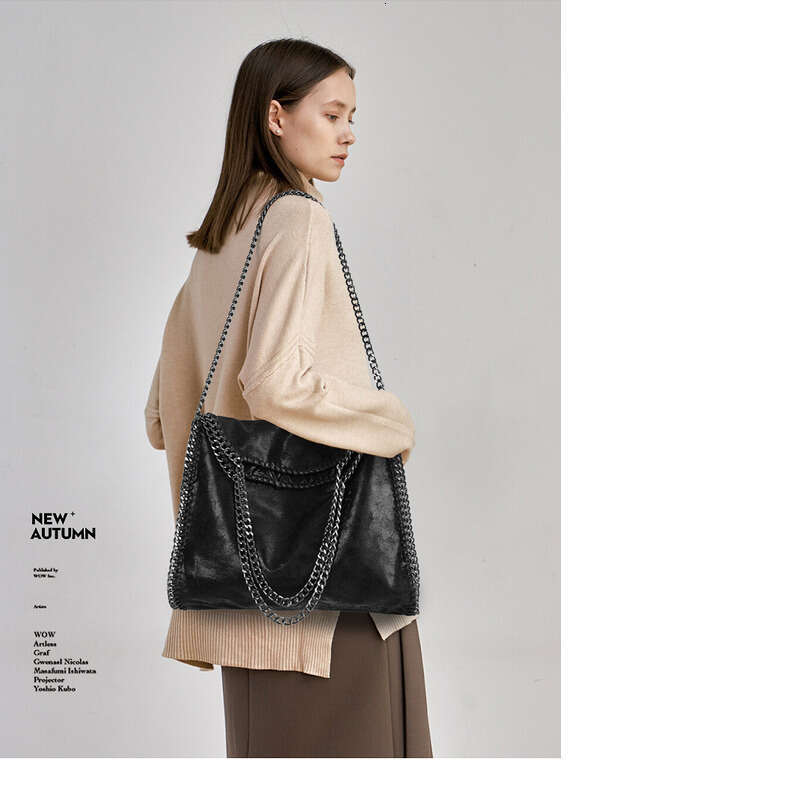 Women Handbag Large Capacity Handbag Vintage Bags New Large Stella Stack Chain Portable Shoulder Women S Bag European And American Fashion