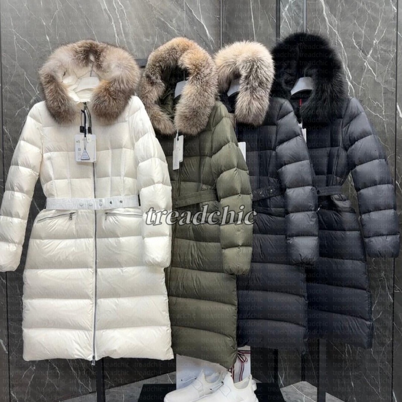Womans coat designer women jacket winter boed short down jackets fur coats real raccoon hair collar Puffer jacket women parkas with belt lady cotton coat outerwear