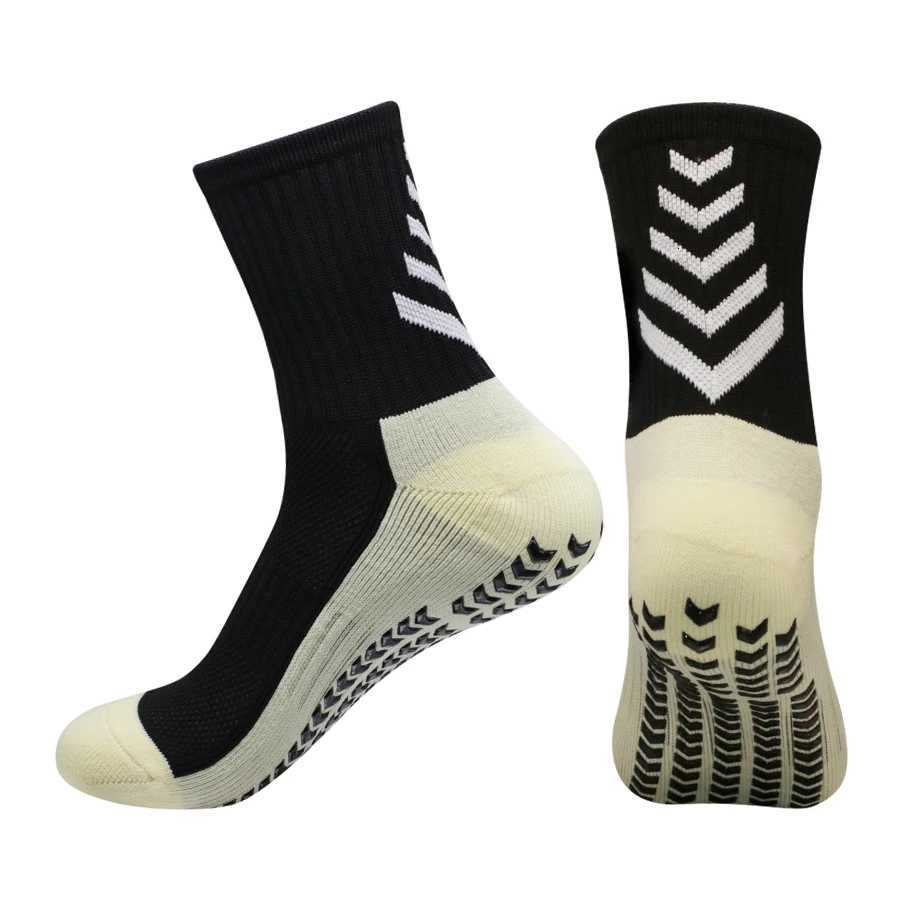 1 Pair New Men Women Soft Breathable Antislip Football Socks Running Soccer Basketball Badmintion Cycling Sports Grip SocksW251011