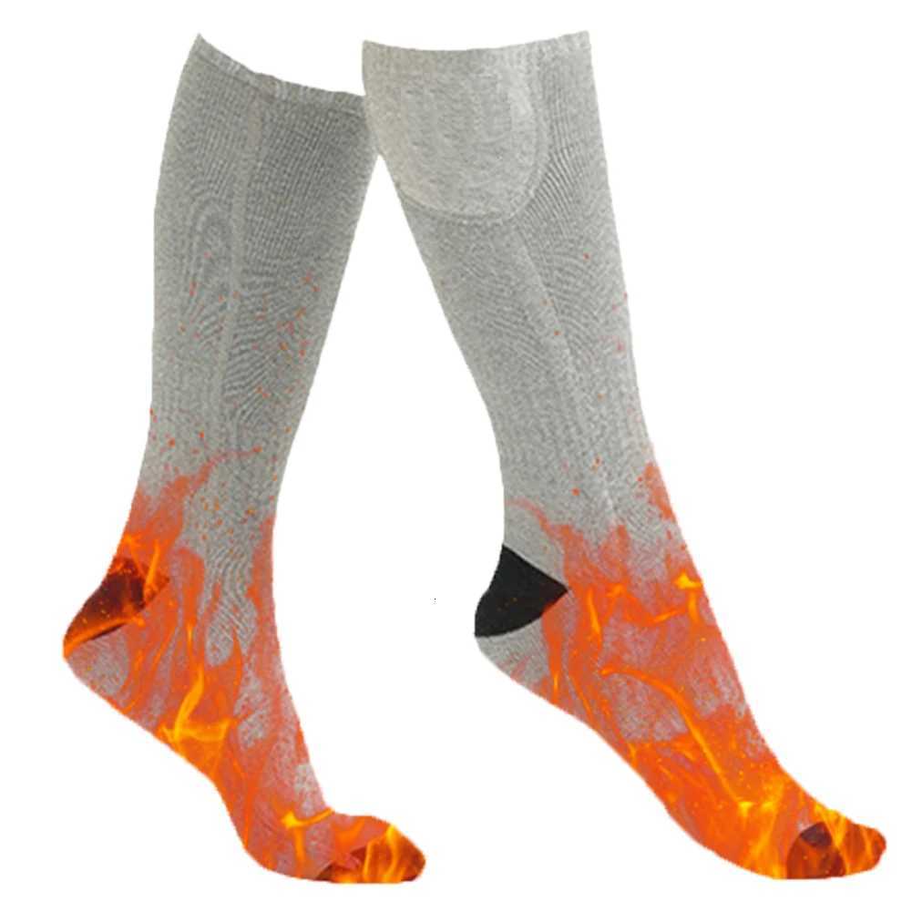 Electric Heated Socks 3 Level Temperature Electric Heating Socks ColdProof Foot Warmers Fast Heating for Outdoor Skiing HikingW251011