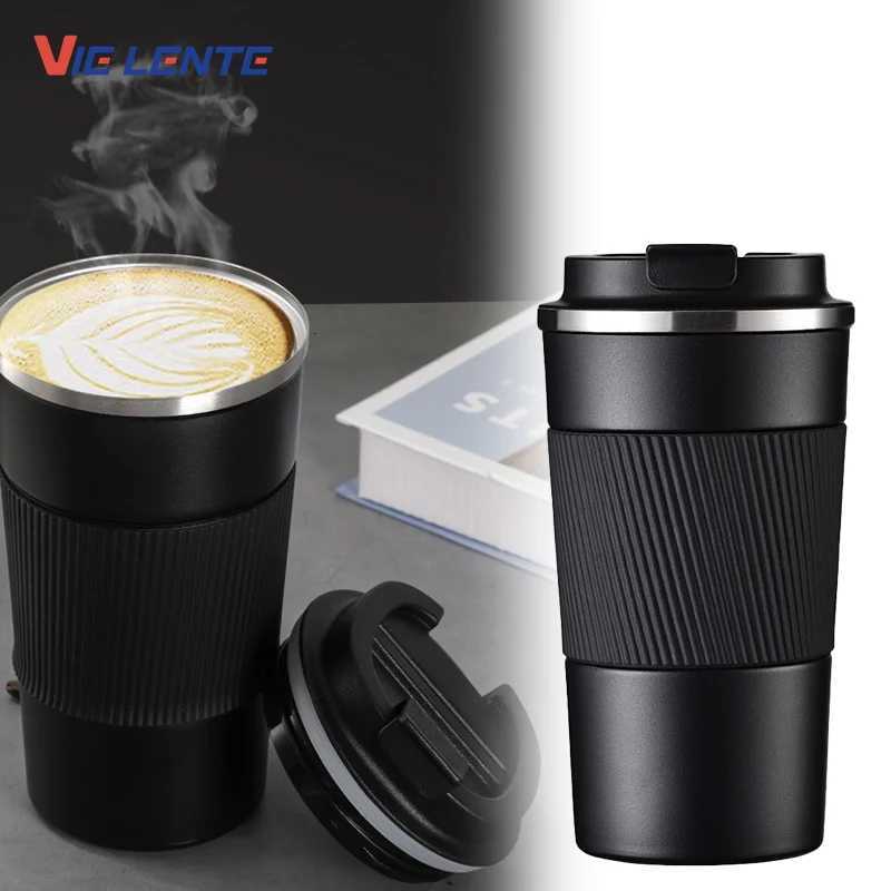 Reusable Cups Coffee with Leakproof Lid Thermal Mug Insulated Stainless Steel Travel Cup C251011 W260226