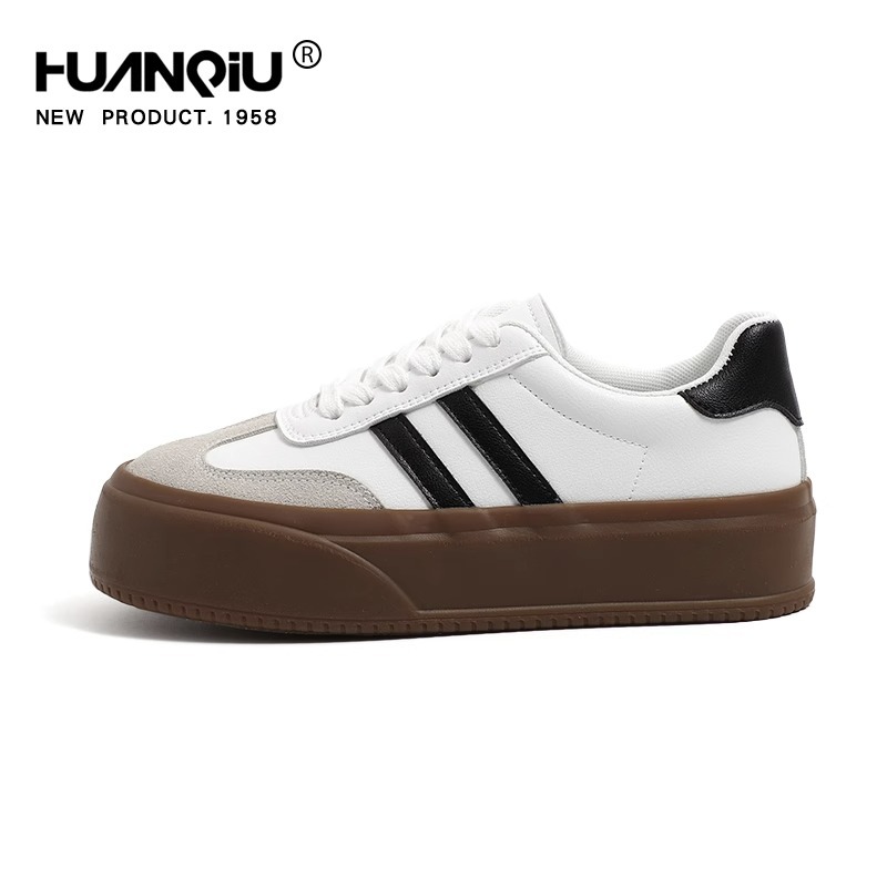 Huanqiu Free shipping designer Casual Shoes Thick soled low cut women new shoes casual board shoes comfortable versatile