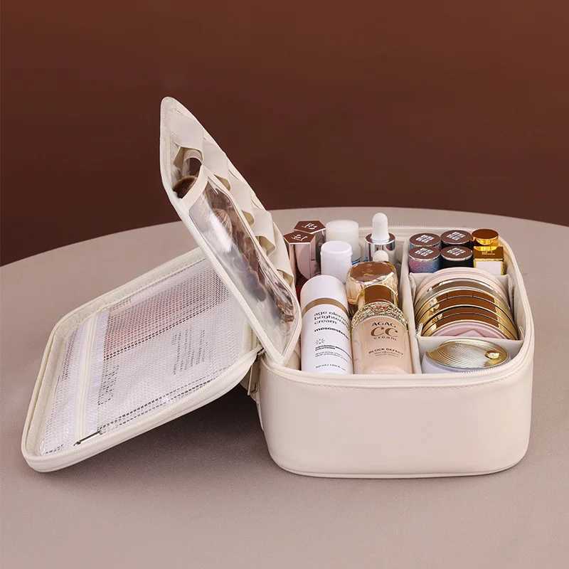 New Fi Wens Cosmetic Bag Portable Storage Bag Large Capacity Luxury Makeup Bag Travel Organizer Essentials Toiletry Bags D251011