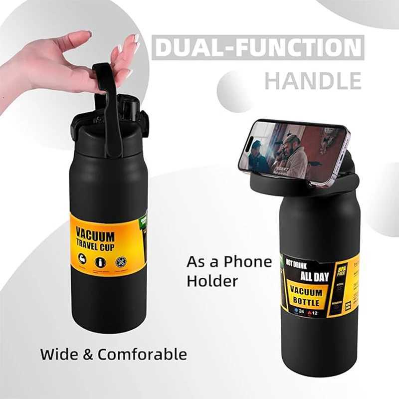 Vacuum Insulated Thermos Bottle BPAFree Stainless Steel Water Bottles Flask for Cold Hot Drink Coffee Office Home C251011 W260226