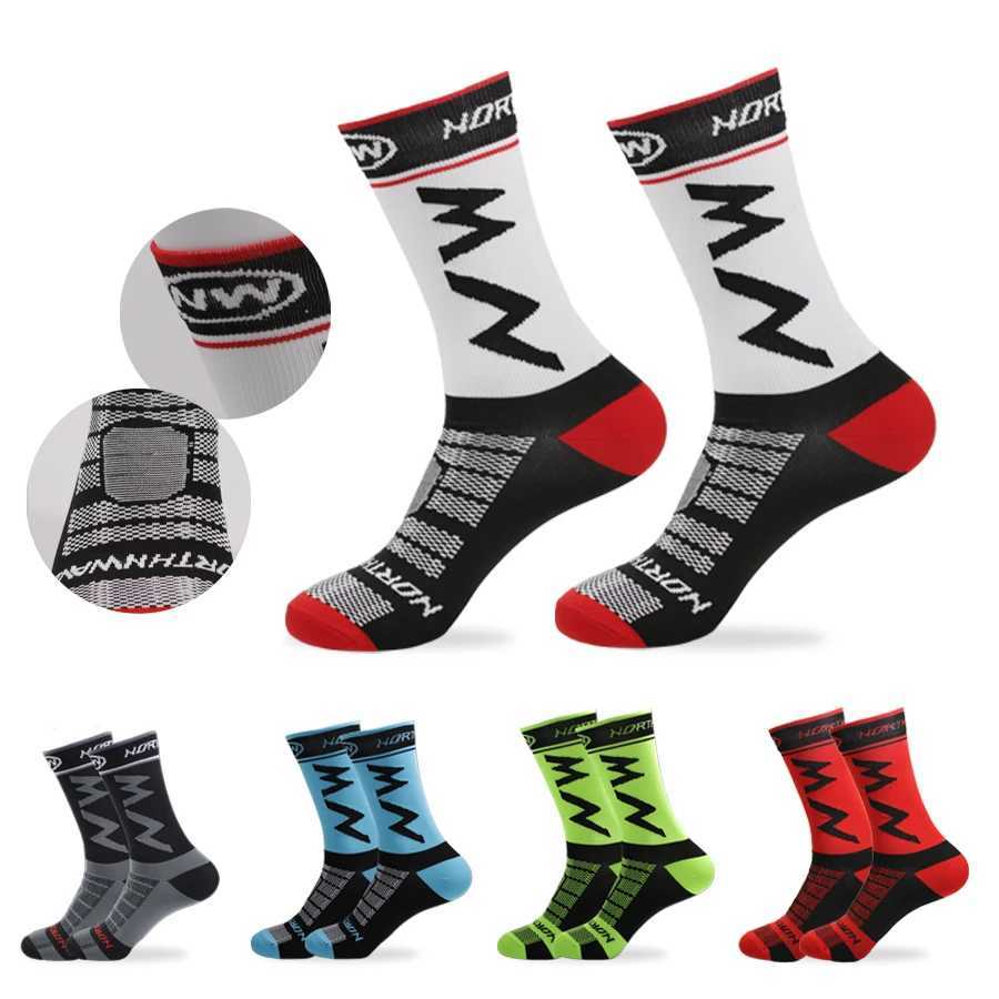 5 Pairs Outdoor Sports Socks Bicycle Socks Professional Football SocksTraining Basketball Socks Breathable And ComfortableW251011