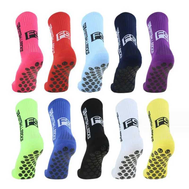 1 Pairs Antislip Football Socks Men Women Nonslip Soccer Basketball Tennis Sport Socks Grip Cycling Riding Socks 3846W251011