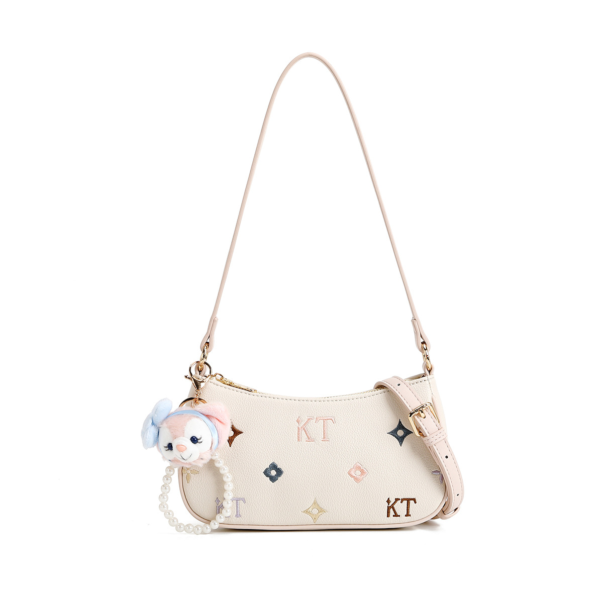 Cow & Kitty designer bag free shipping 2025 New Classic Printed Shoulder Bag Cute Casual Underarm Bag for Women pink blue coffee white