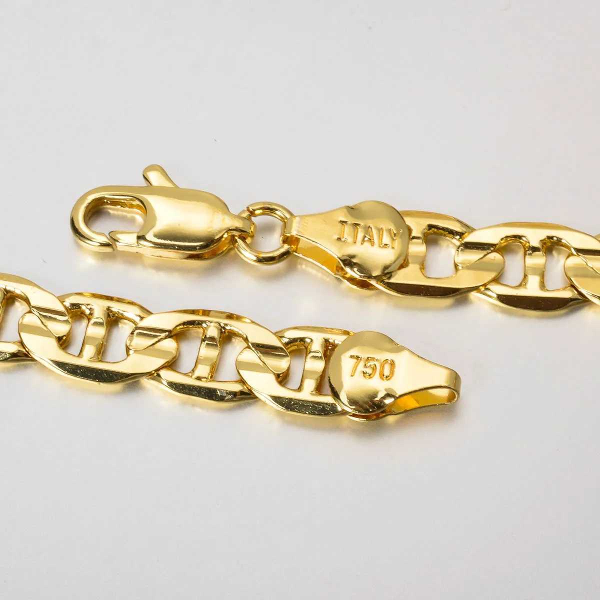 Punk Thick Chain Necklace Gifts Trendy Luxury Italy 750 18k Gold Plated Copper Link Women Dubai Jewelry Man Neck Party Gift Z251011