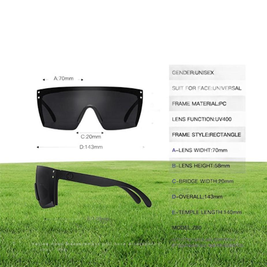 2021 High quality luxury Heat Wave brand sunglasses square Conjoined lens Women men sun glasses UV4007542802173C