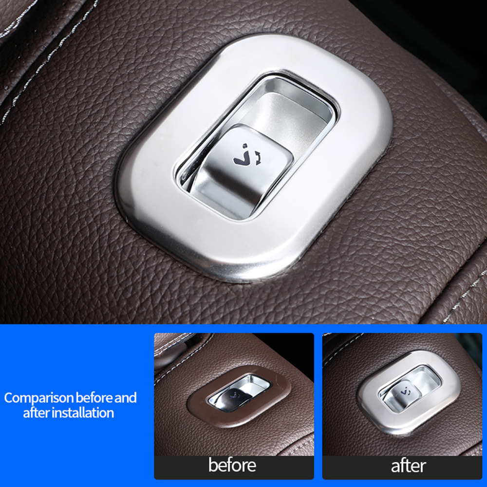 Car Seat Adjustment Button Cover Trim Decoration for Mercedes-Benz GLE350 C167 Coupe GLE450 W167 53 AMG 63 AMG S GLS450 X167 GLS580 Accessories