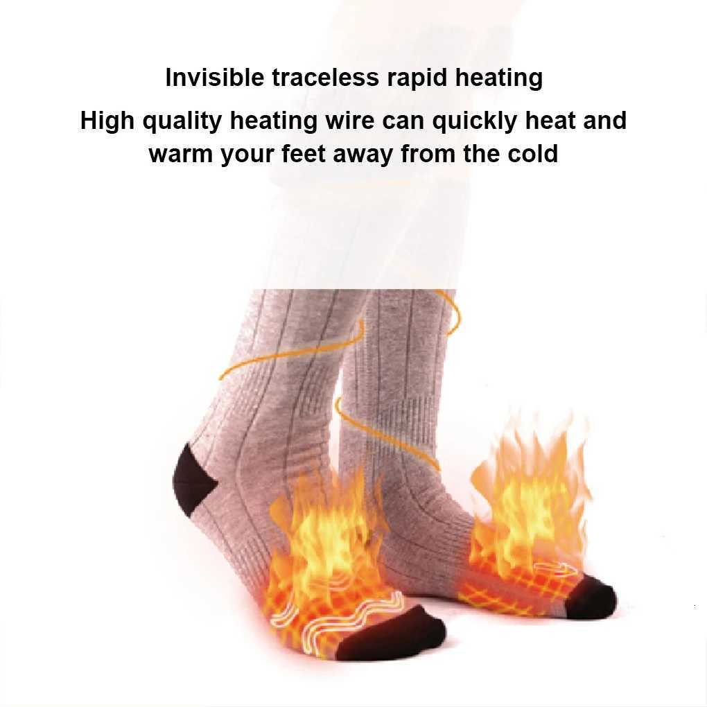Winter Heated Socks Electric Heated Socks for Skiing Cycling Insulated Sock Intelligent Unisex Heated Sports Stockings ThermalW251011