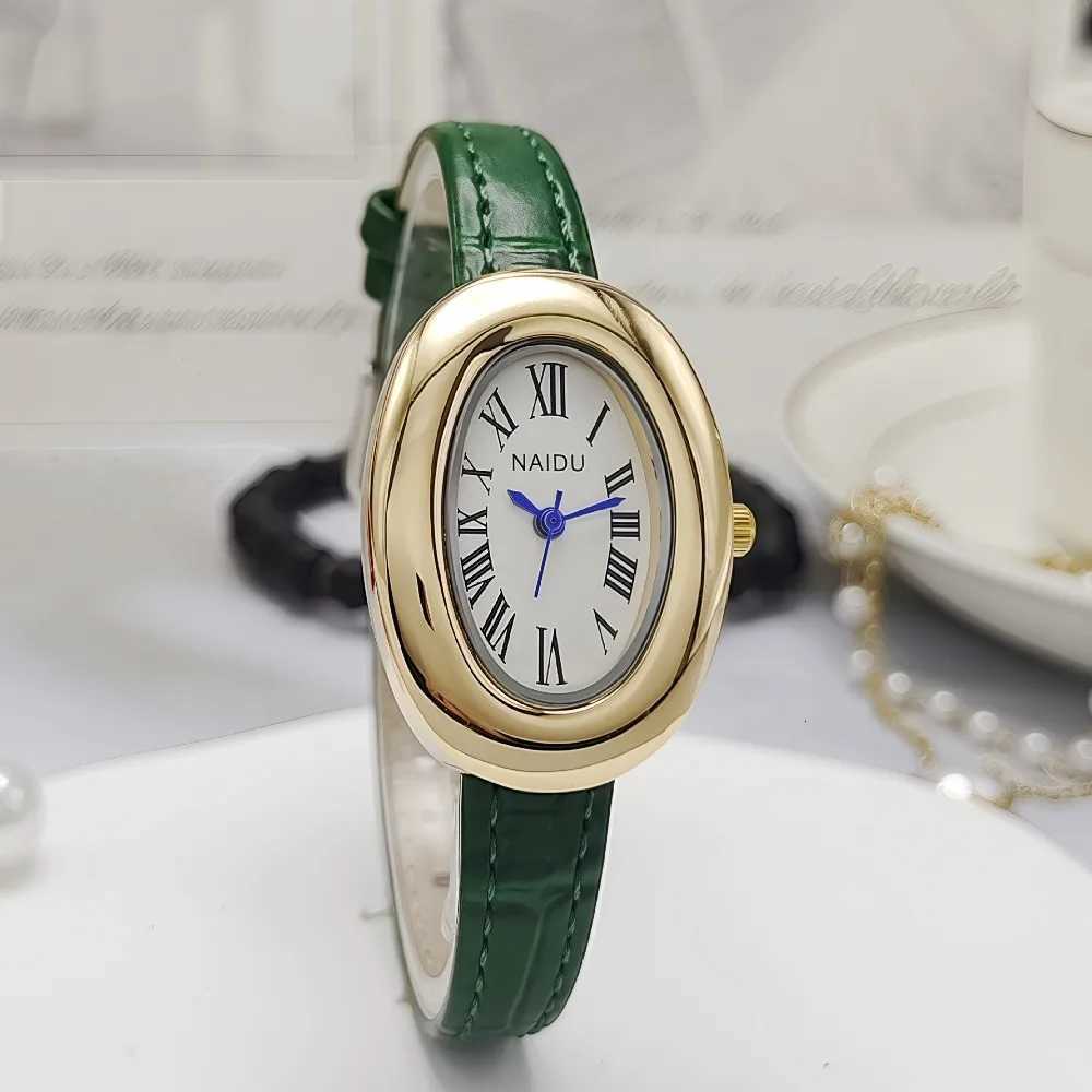 Luxury Women Vintage Oval Goose Egg Quartz Watch Leather Strap Wristwatch Dress Ladies Watches Christmas Gift Clock Relojes Y251011