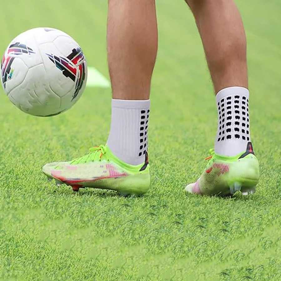 3Pairs Non Slip Grip Breathable Socks Men Women Professional Athletic Towel Bottom Shockproof for Football BasketballW251011