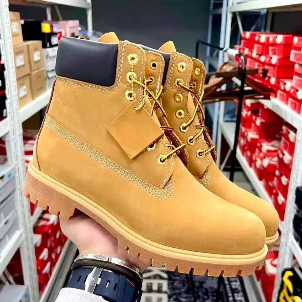 TOP boot Designer luxury Boots Shoes Men Boots Waterproof Ankle Classic Martin Shoe Cowboy Yellow Red Blue Black Pink Hiking Motorcycle Boots size 36-47