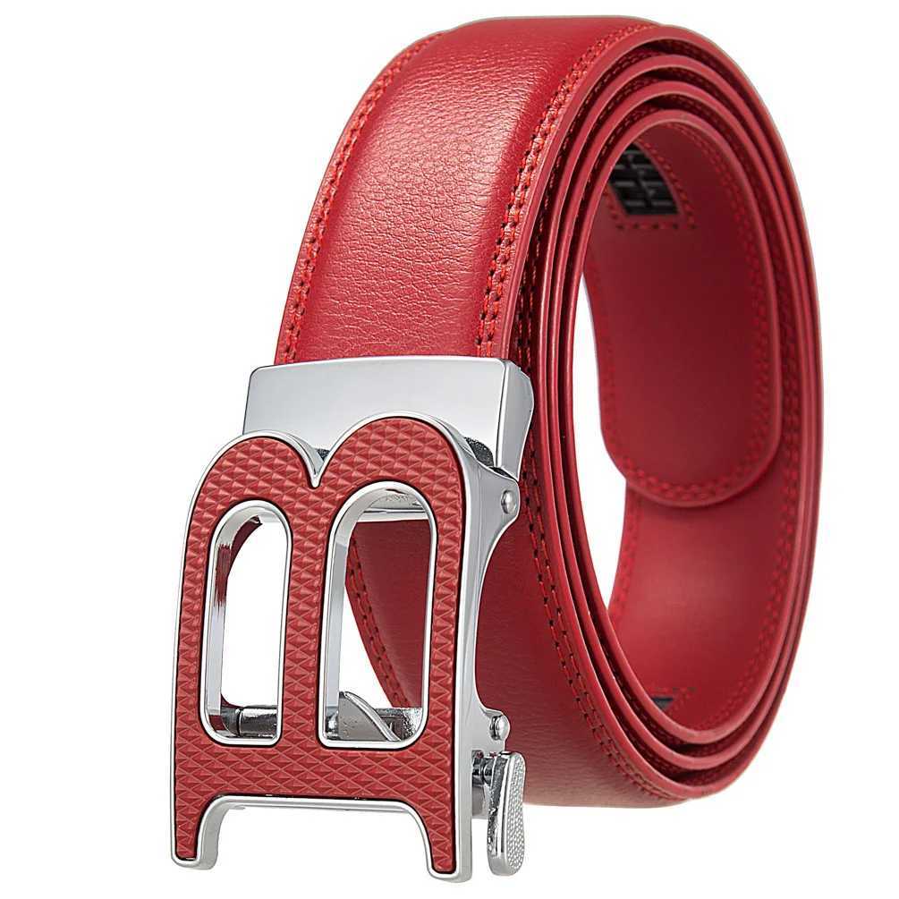 Luxury Brand Mens Belts High Quality Genuine Leather Belts for Men Metal Automatic Buckle Casual Business Male Waistband 35cm Z251011