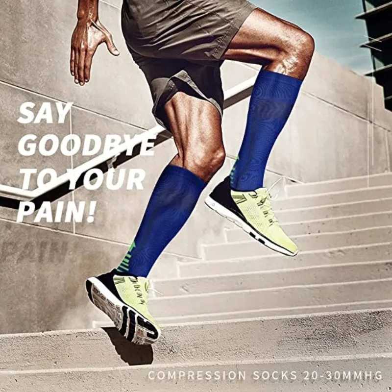 567 Double Compression Socks Men Women Marathon Football Hiking Sports Socks Medical Varicose Diabetes Pregnancy Elastic SocksW251011