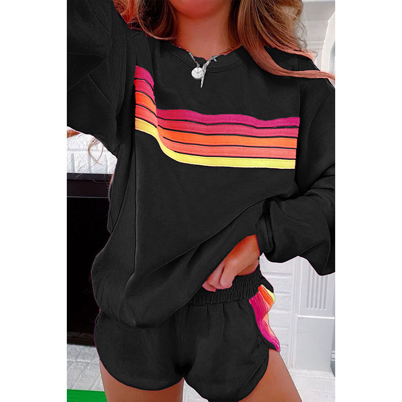 Designer Women's Two Piece Pants Spring And Summer Sportswear Womens Long-sleeved Top Loose Sports Shorts Suit Womens Casual Home 2-piece Set