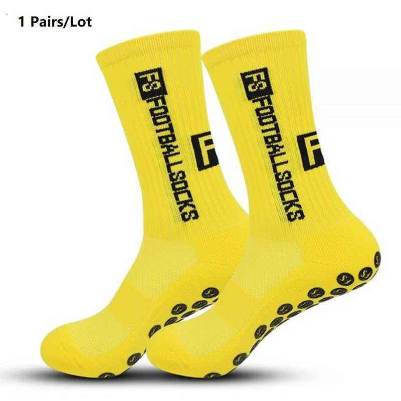 1 Pairs Antislip Football Socks Men Women Nonslip Soccer Basketball Tennis Sport Socks Grip Cycling Riding Socks 3846W251011