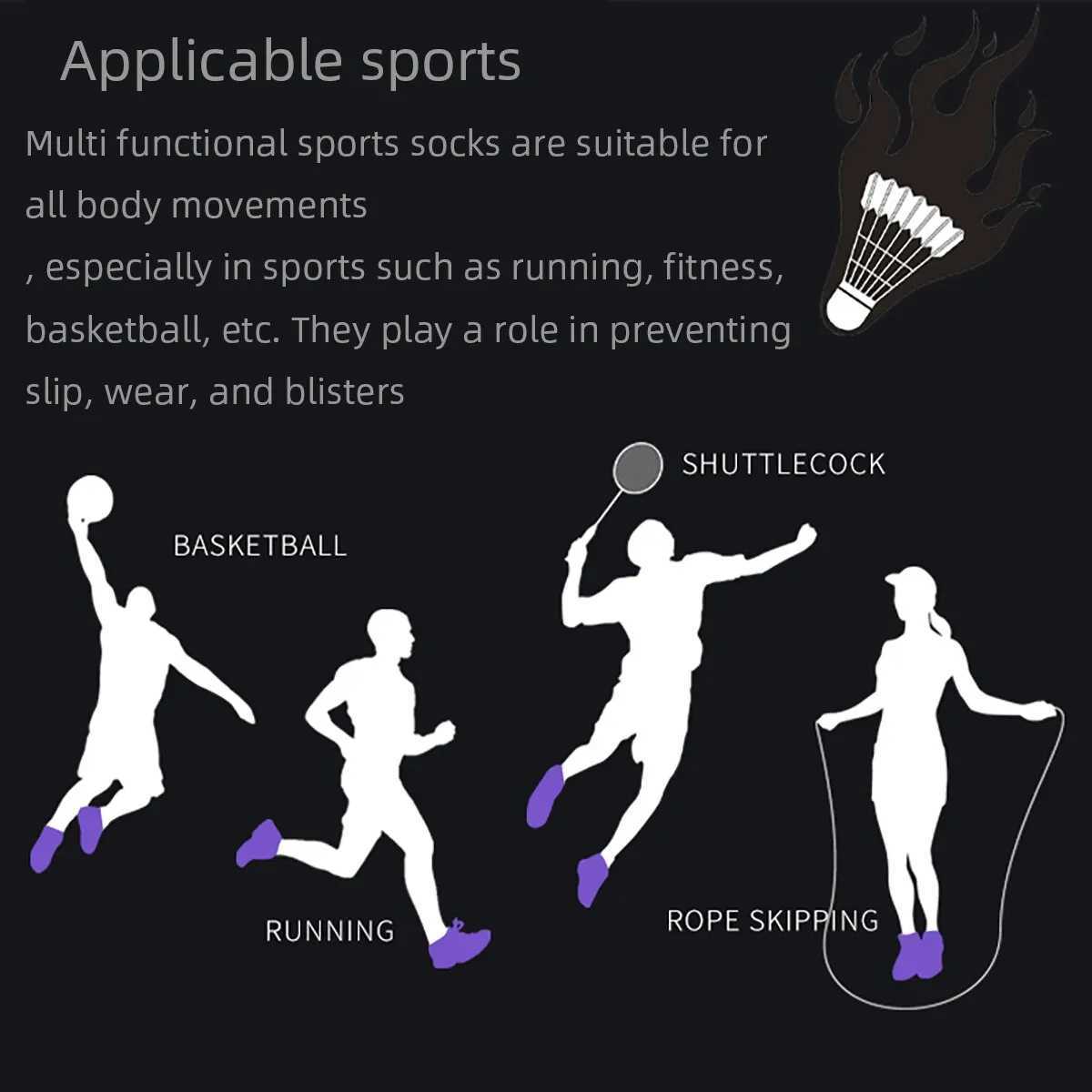 3 Pairs Sports Socks Men Women Short Running Socks Performance Ankle Cushion Wearresistant Anti Slip Basketball Casual SocksW251011