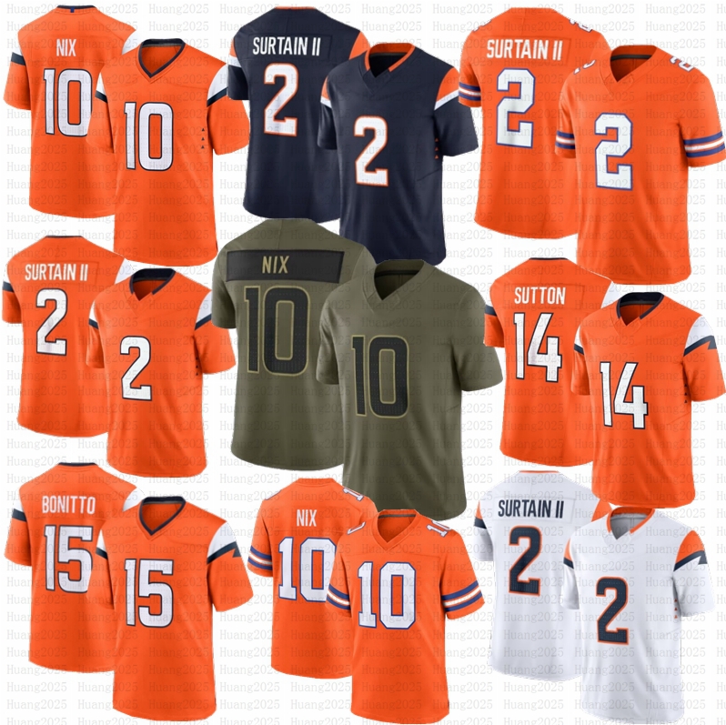 Denvers City Broncoss jesrey Bo Nix Courtland Sutton Broncosjesrey Jaylen Waddle Bonitto Surtain II Talanoa Hufanga Barron Elway Manning Football jerseys