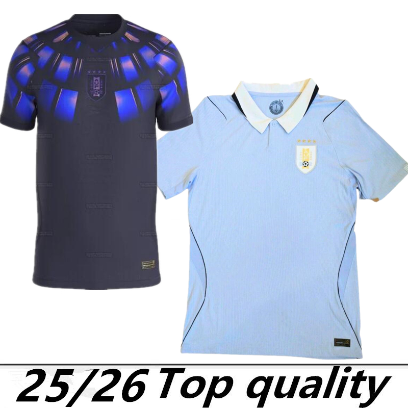 Fans Tops Tees 2026 Uruguay Soccer Jerseys Anniversary 26 27 NDE LA CRUZ GDE ARRASCAETA FVALVERDE LSUAREZ ECAVANI RBENTANCUR RARAUJO men kids kit home