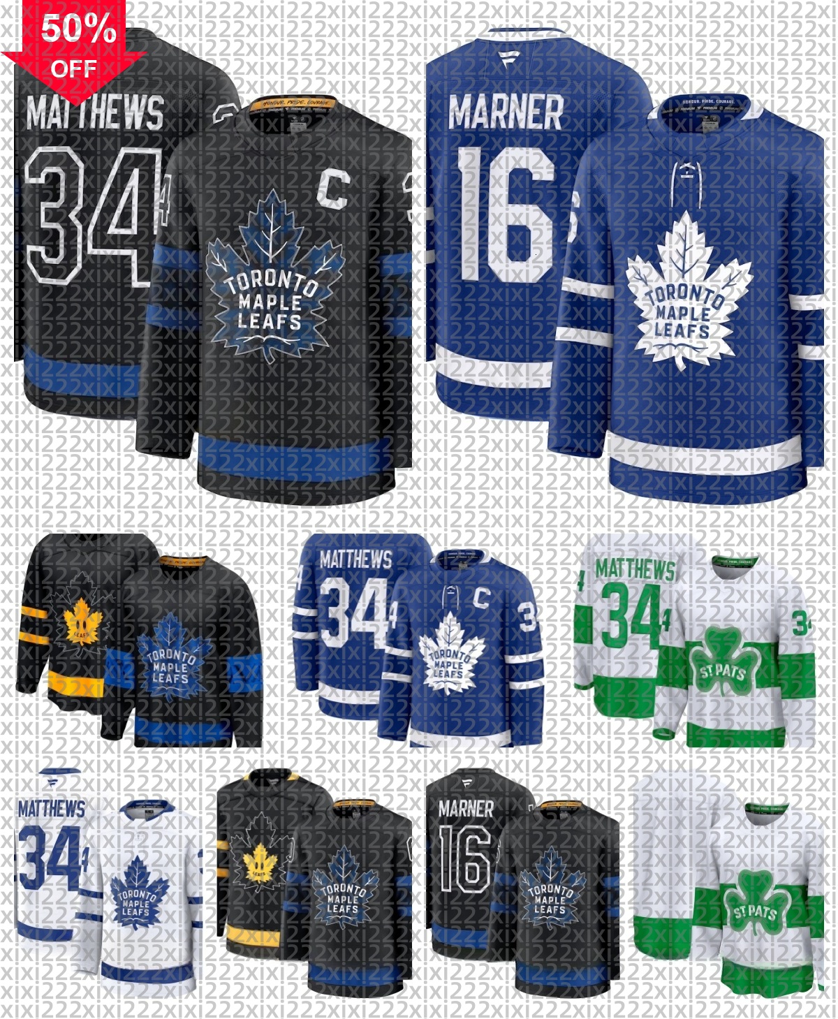 Mitch Marner Maple Leafs Hockey Jersey Max Pacioretty Steven Lorentz Jake McCabe Conors Timmins Pontus Holmberg Fraser Minten William Nylander men