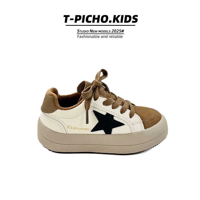 Korean-Inspired luxcury Children's Board Shoes Cozy Dual Fabric Footwear Collection for Kids