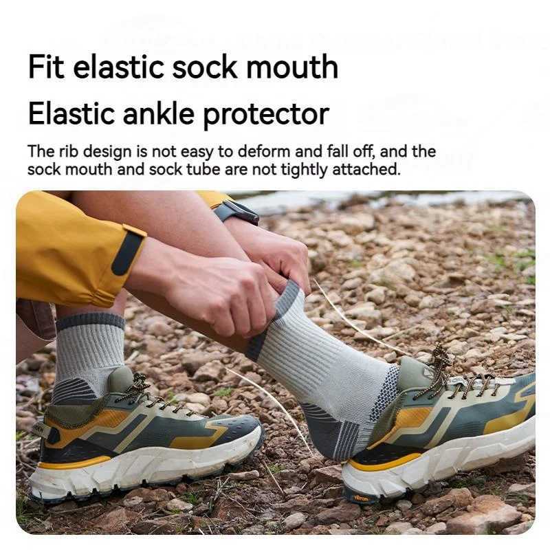 MOBI GARDEN Outdoor Hiking Socks Soft Breathable Sports Trekking for Men Women COOLMAX Fabric 3D Arch Support Winter Sock WarmW251011