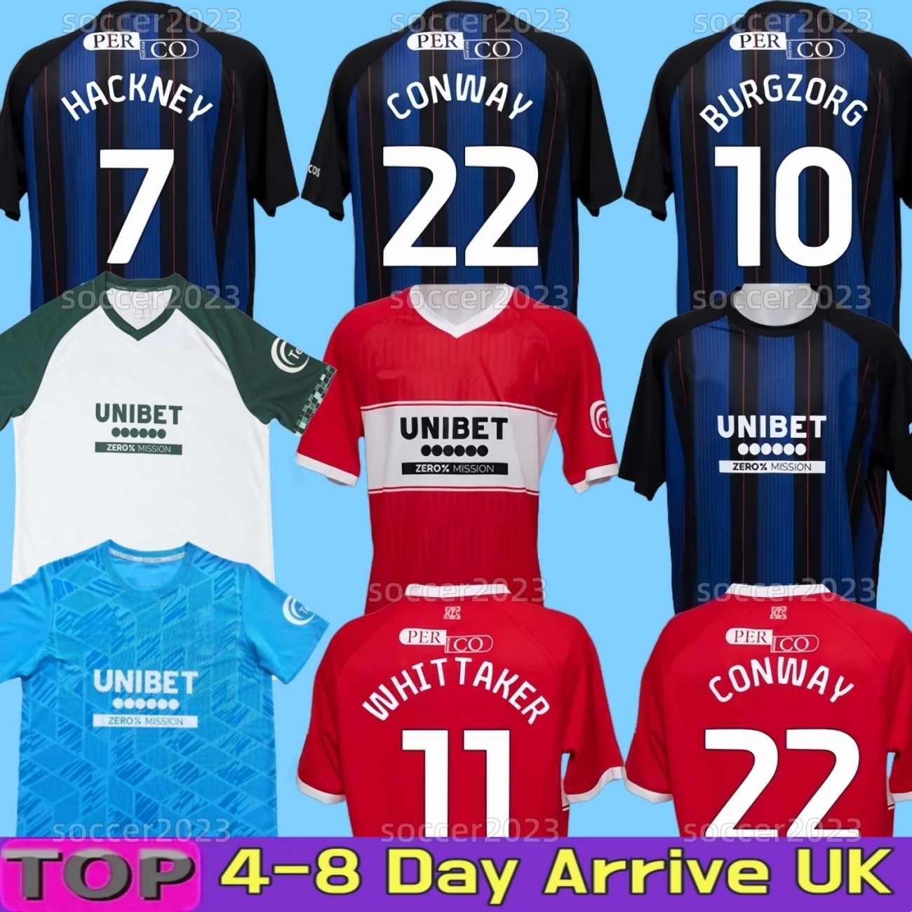 25 26 MiddlesbroughS Soccer JerseyS 2025 2026 Azaz Iheanacho Ben Conway Hackney MFC Burgzorg Defensive Midfield home away third Gk football shirts men kids kit 888