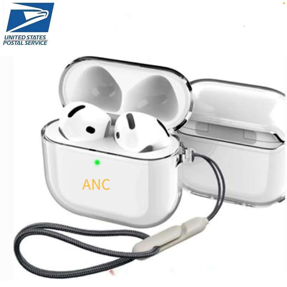For Pro 2 Air2Pod 3 4 5 bluetooth earbuds Headphone Accessories Transparent TPU Solid Silicone Waterproof Protective case Headphones Headset cover Cas