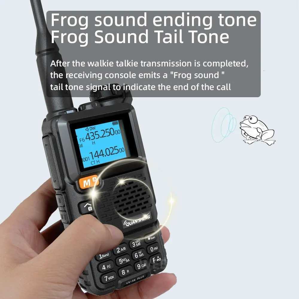 Quansheng UV 5R Plus Walkie Talkie Portable Am Fm Two Way Ra Cmutator VHF Station K5 Receiver Ham Wireless Set Long Range Y251013