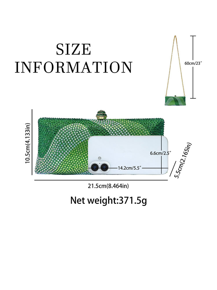 Evening Bag with Chain Luxurious Clutch Glittering Diamond Bag Baguette Tote Bag Crossbody Bag for Ladies Wedding Bag Purse for Party Luxury Handbag D