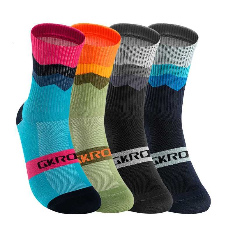 4 Pairs Bike Socks Men Nurse Compression Cycling For Women Mtb Guard Socks Stockings Sport Grip Barre SocksW251011