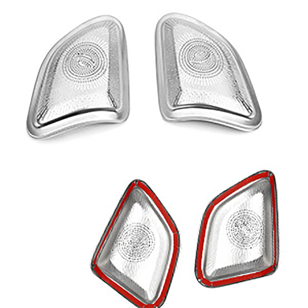Car Stainless Steel Door Tweeter Speaker Cover Decoration Trim for Mercedes-Benz GLE350 W167 GLE450 Coupe 53 AMG 63 AMG GLS450 X167 580 2020-25 Interi